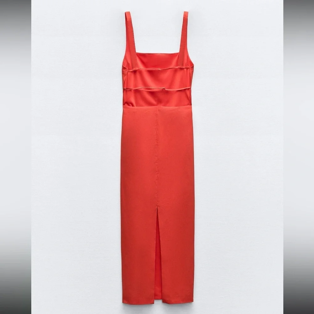 NWT Zara open back midi dress - Picture 6 of 7